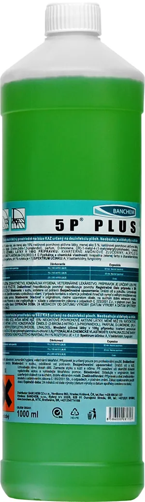 5P® PLUS - ДЕЗИНФЕКТАНТ ЗА ПОВЪРХНОСТИ