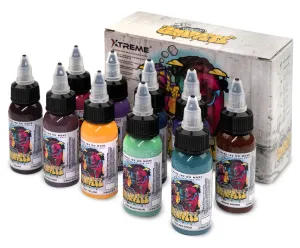 XTREME INK - KYLE WARWICK PSYCHEDELIC GRAFFITI SET  10x30 мл
